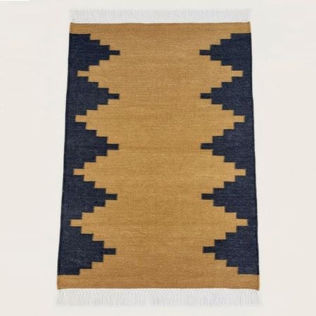 Handmade Multicolor Wool Vintage Dhurrie For Home